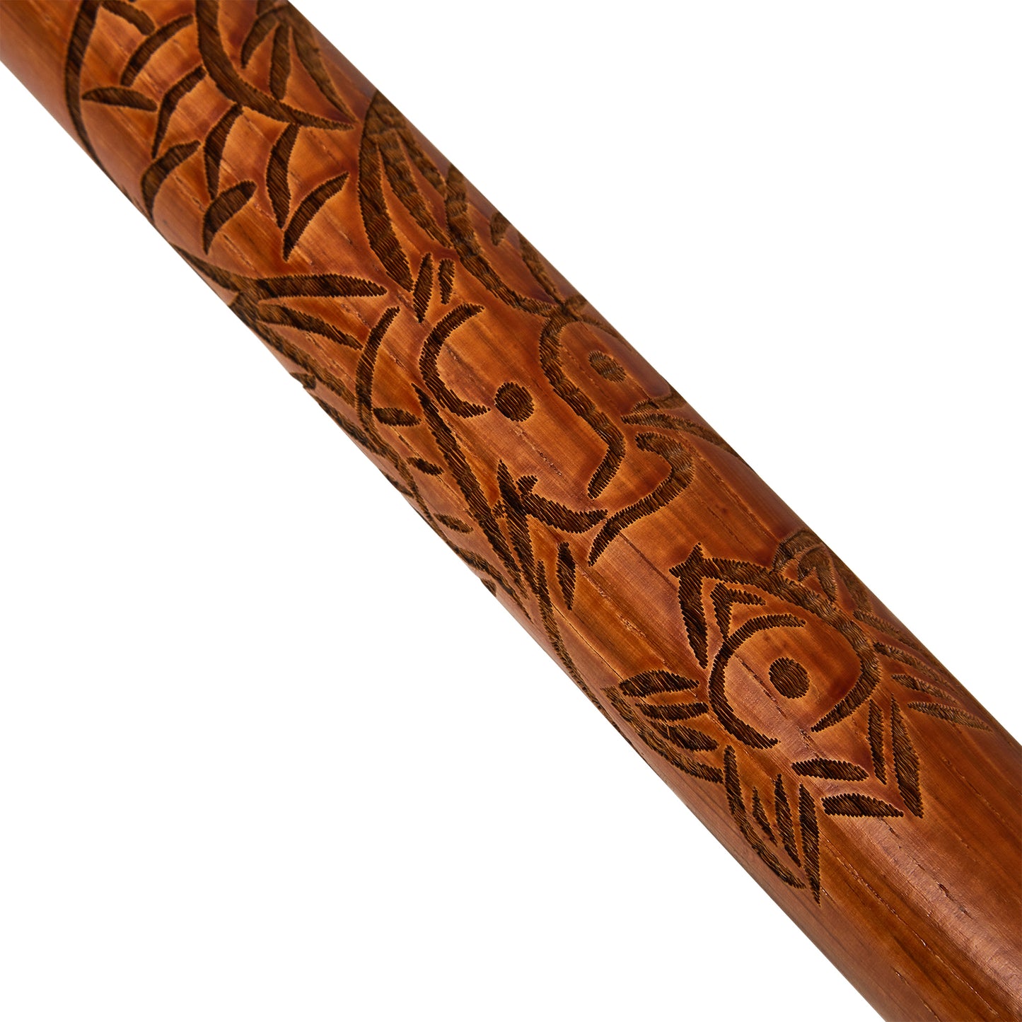 Bo Staff Carved Dragon - 60 Inches