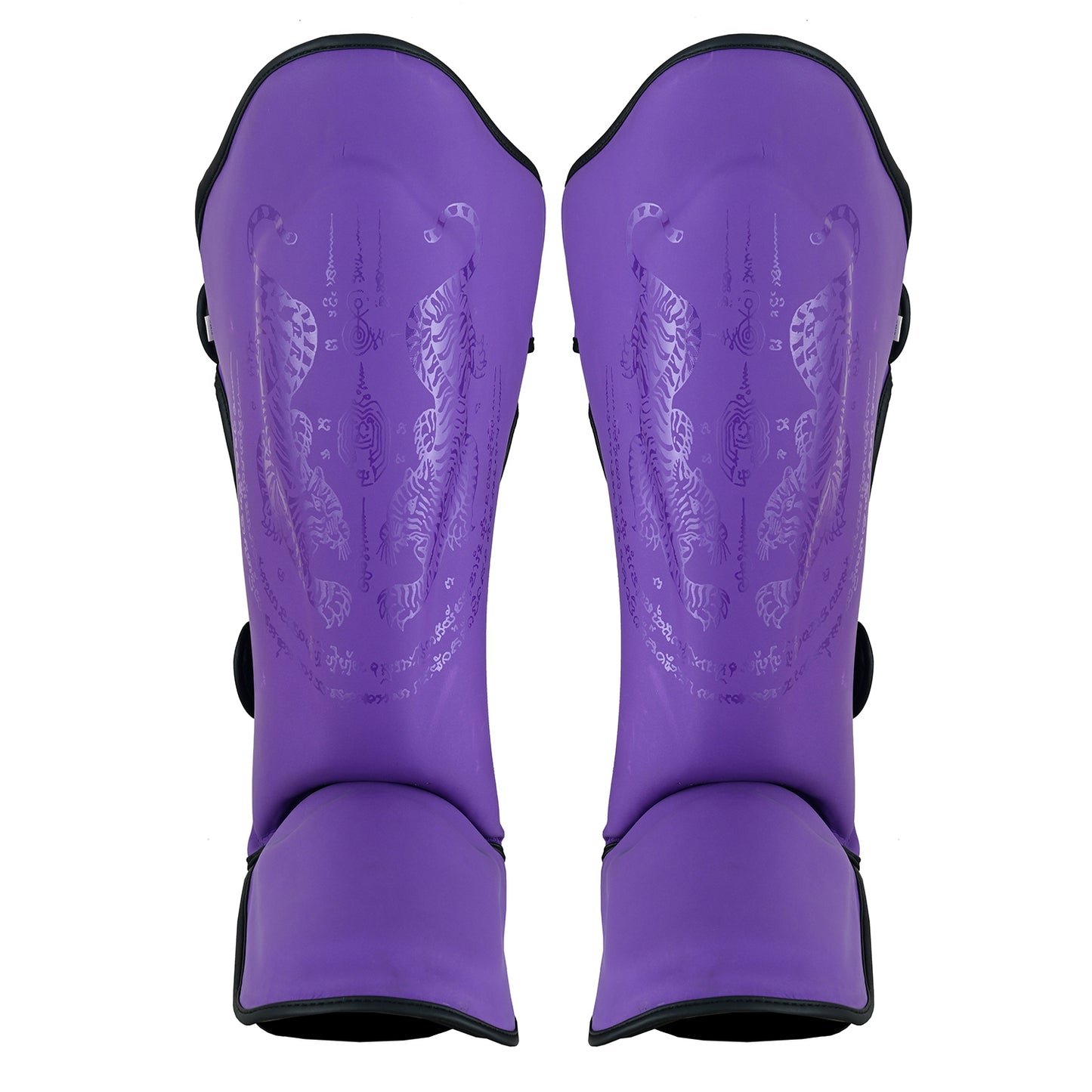PMA Twin Tigers Muay Thai Boxing Gloves & Shin Pads Set - Purple