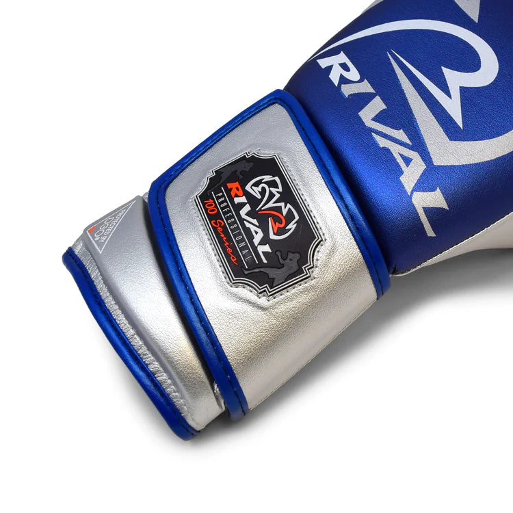 Rival RB100 Professional Bag Gloves - Blue/Silver