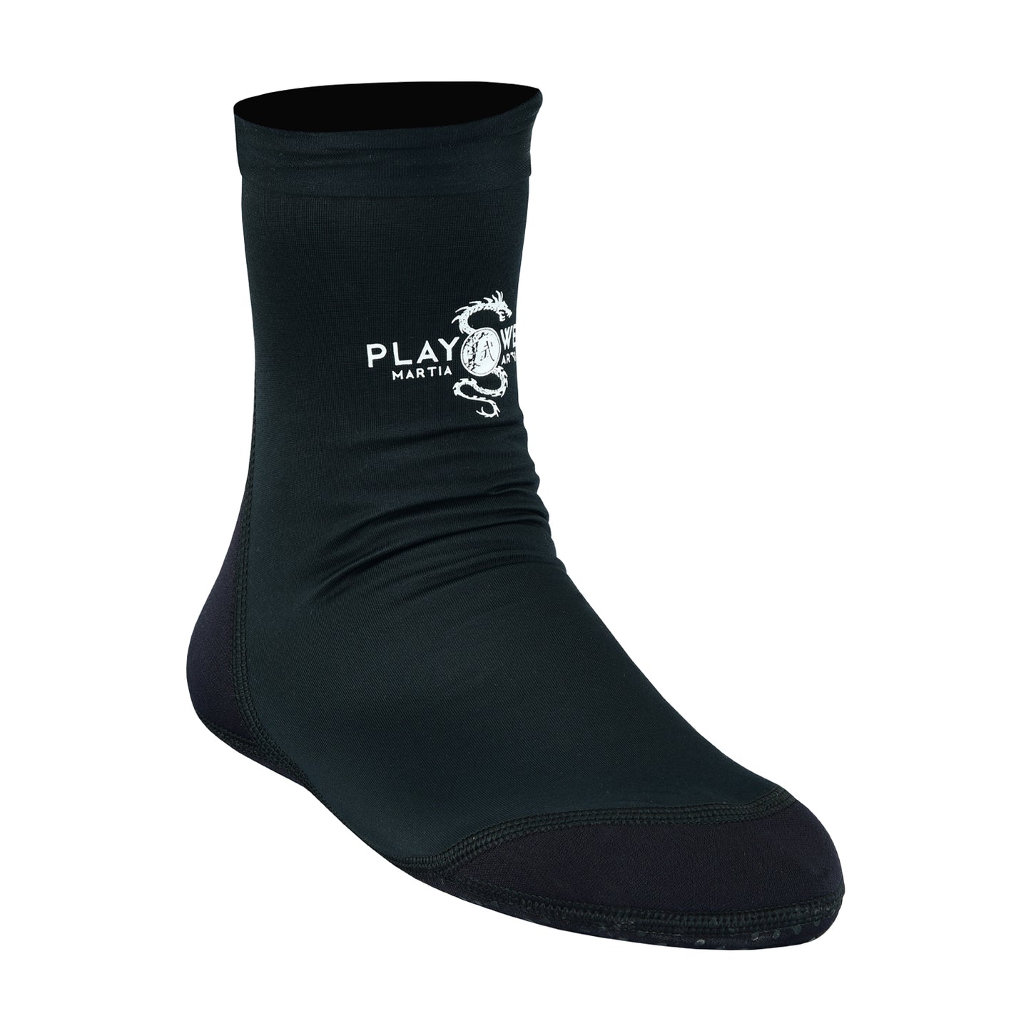 Martial Arts School Tatami Mat Training Socks - Black/Black