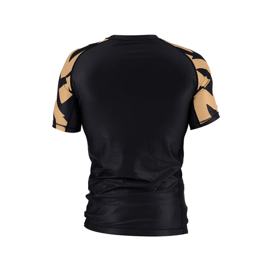 Scramble Baka Short Sleeve Rash Guard - Gold