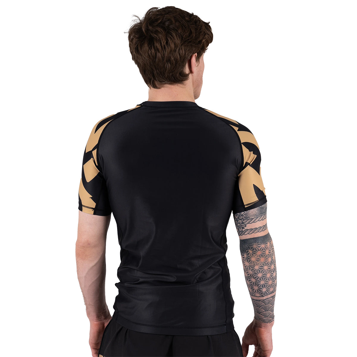 Scramble Baka Short Sleeve Rash Guard - Gold