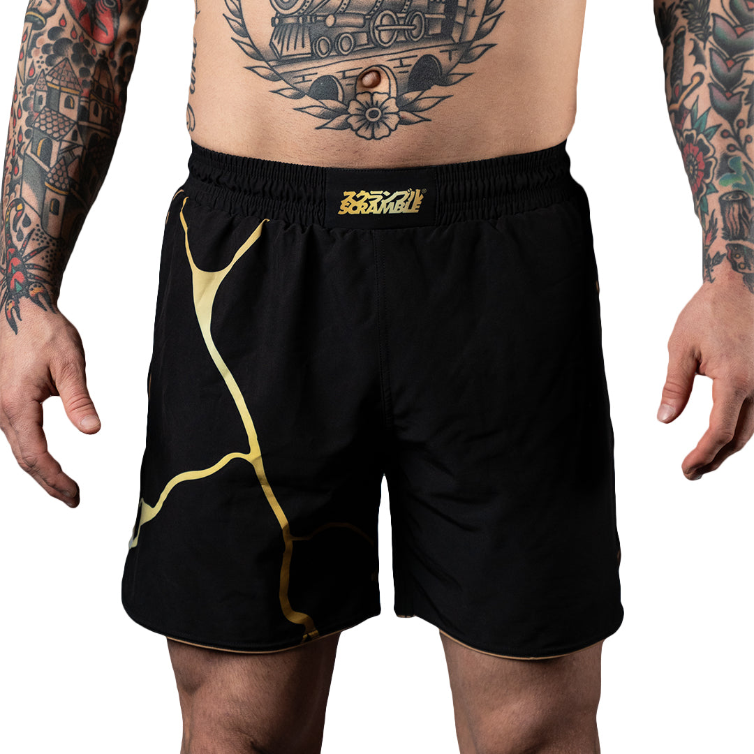 Scramble Kintsugi Grappling Fight Shorts - Black