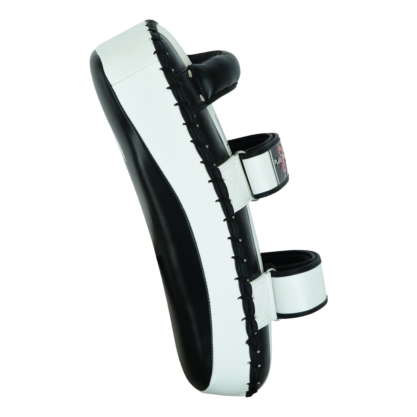 Deluxe Muay Thai Curved Air Tech Arm Pads, - Black/White SINGLE