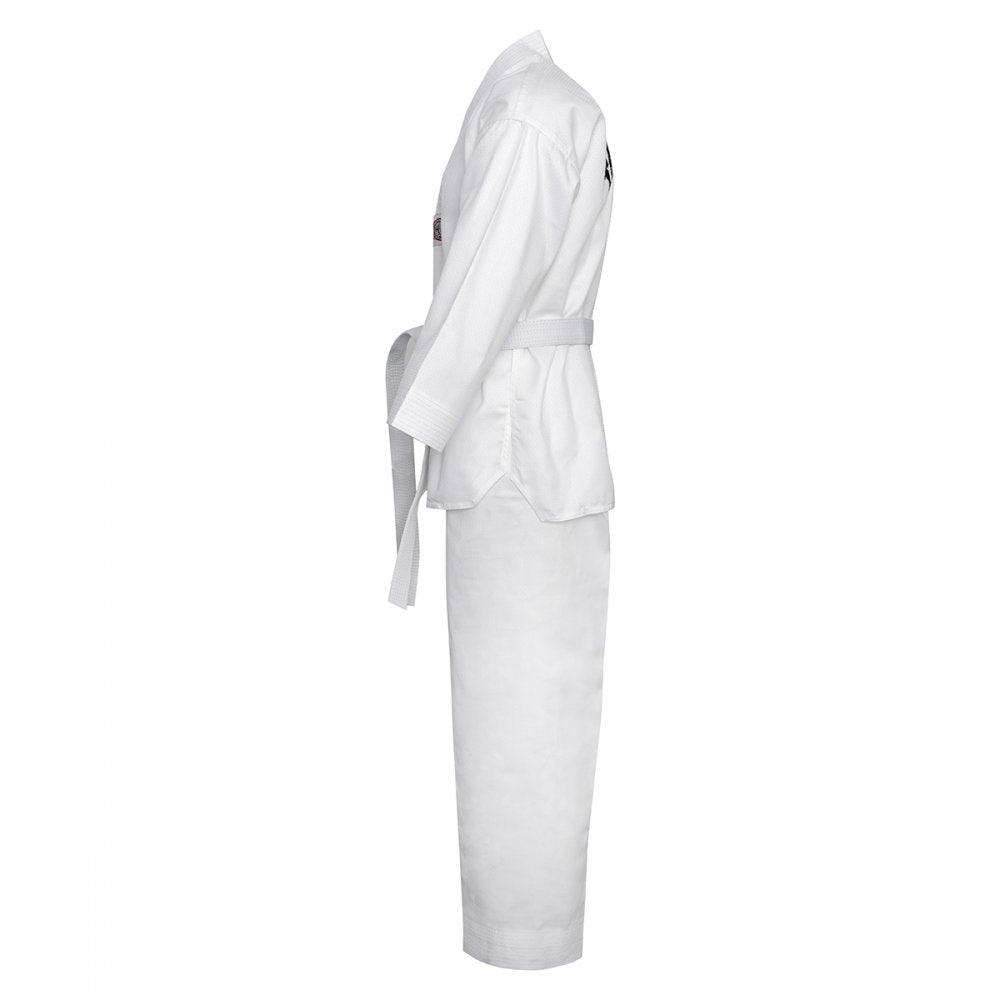 Korean Ultimate Taekwondo Uniform: White V-Neck - Clearance