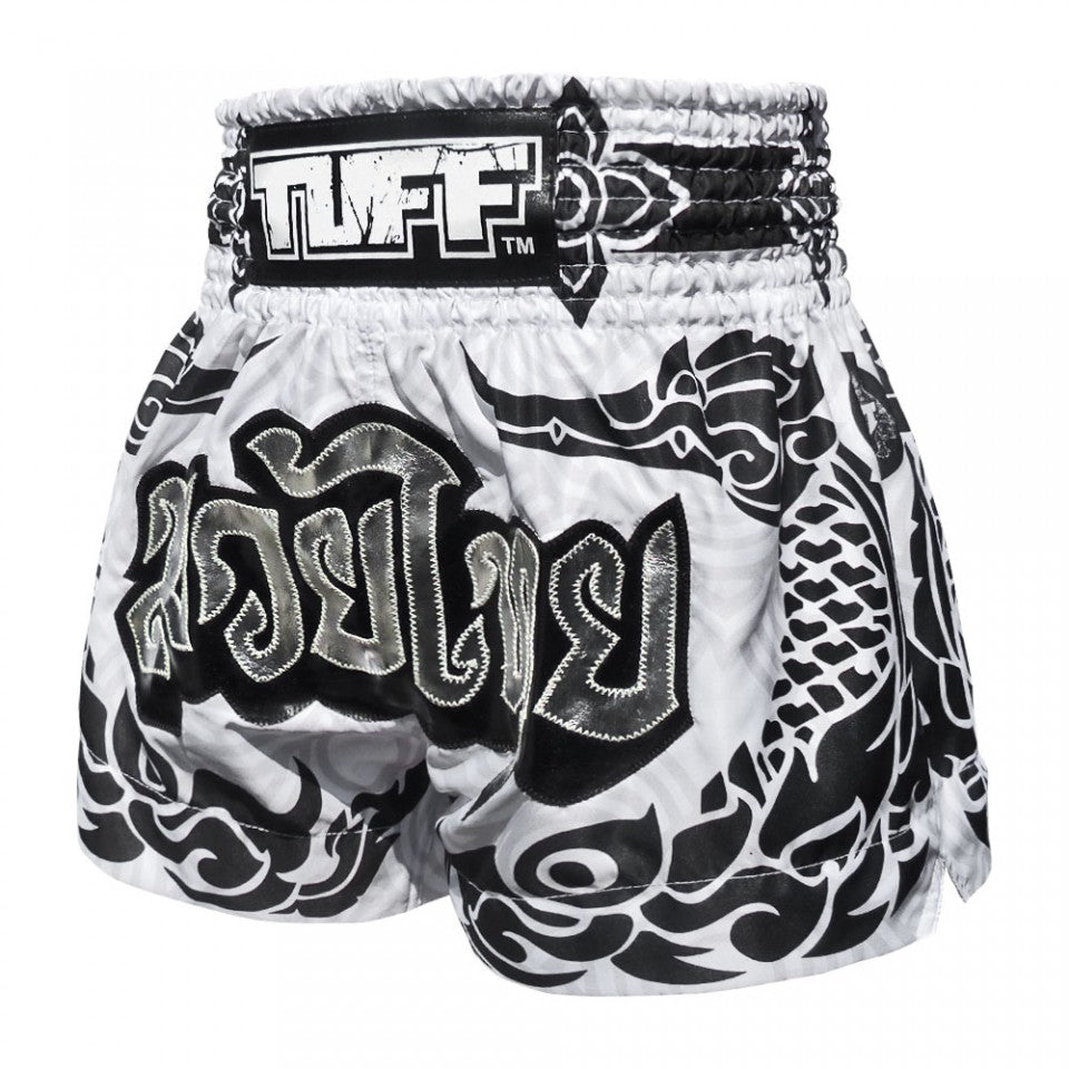 TUFF Traditional The Great Hongsa Muay Thai Shorts - White