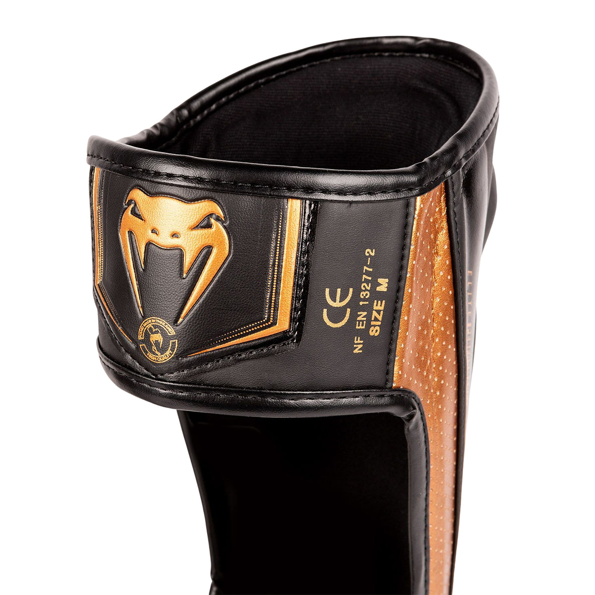 Venum MMA Muay Thai Elite EVO Shin Guards - Black/Gold