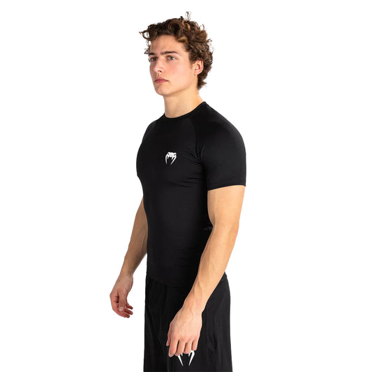 Venum Contender MMA Short Sleeve Rashguard - Black