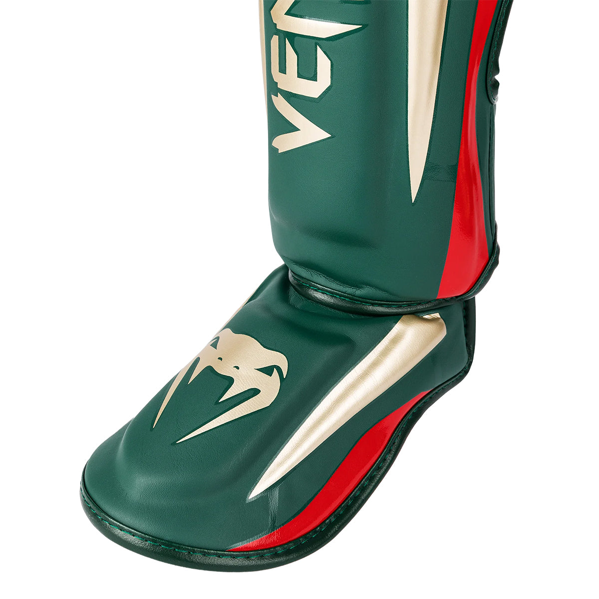 Venum Muay Thai Stand Up Elite Shin Guards - Green