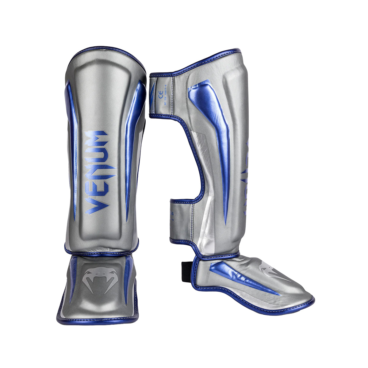 Venum Muay Thai Stand Up Elite Shin Guards - Grey