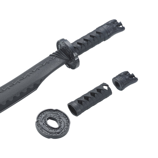 Black Polypropylene Curved Sword - W214