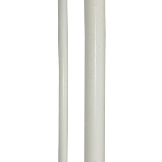 Bo Staff White  Waxed Tapered Both End - 60"