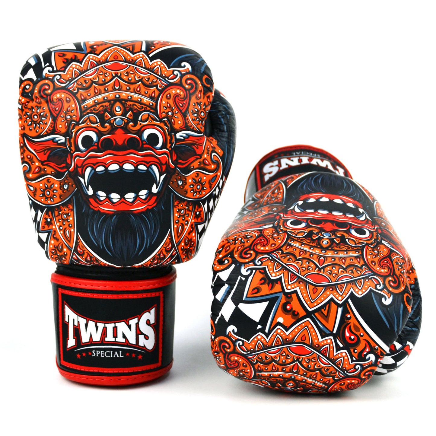 Twins Barong Boxing Gloves Black-Red