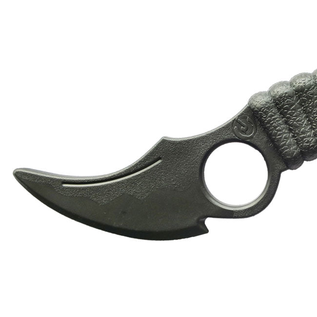Black Polypropylene Double "Karambit" Knife - (e427)