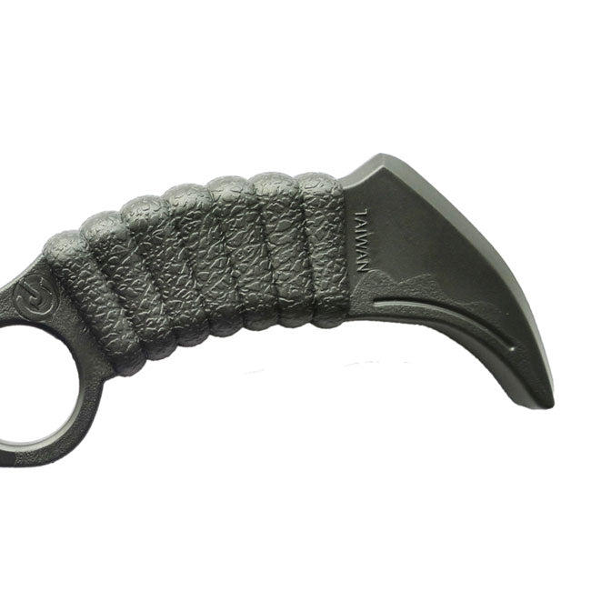 Black Polypropylene Double "Karambit" Knife - (e427)