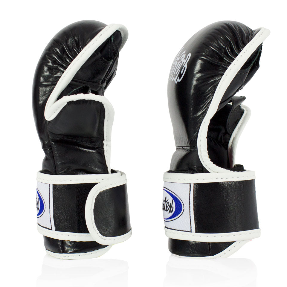 Fairtex FGV15 MMA Leather 7oz Sparring Gloves - Black