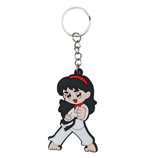 Childrens Taekwondo Rubber Key Chain ( H558 )