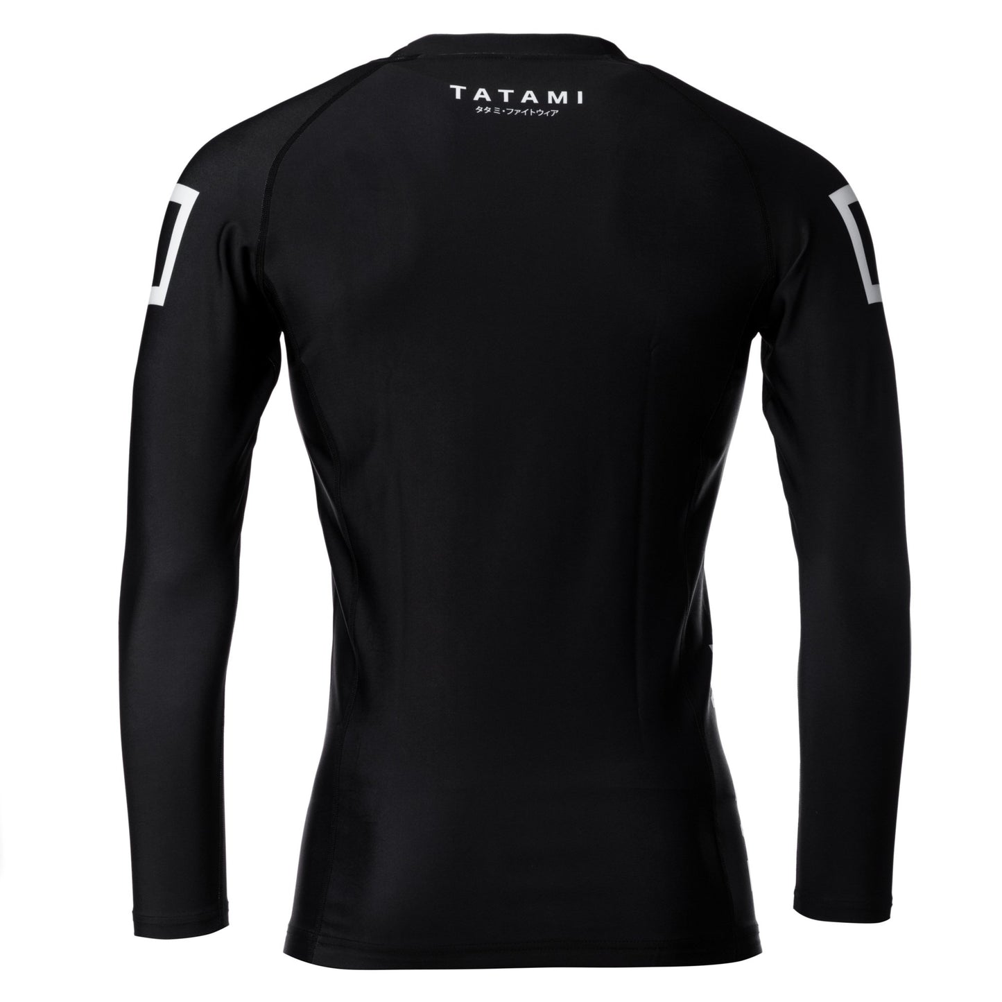 Tatami Adults Katakana Long Sleeve Rash Guard  - Black