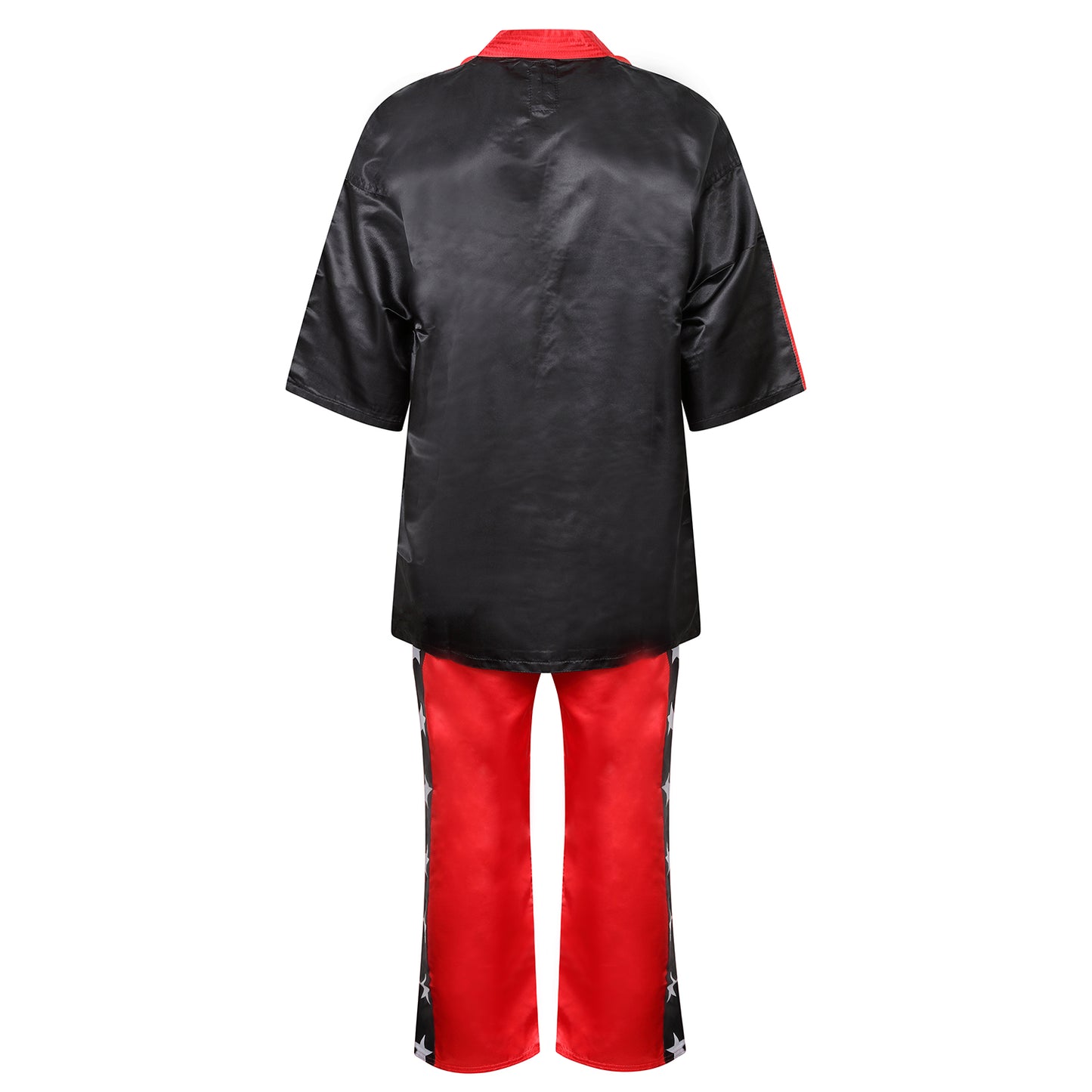 Competition Kickboxing Satin Uniform - Black/Red