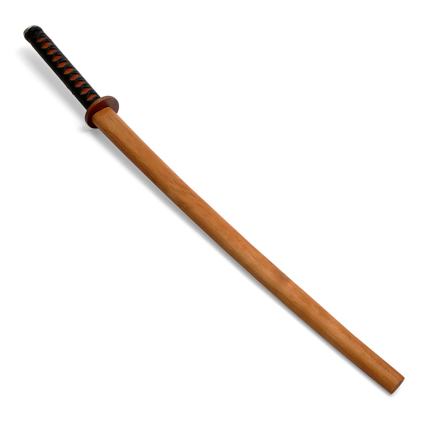 Wooden Roped Bokken With Scabbard  - Red Oak