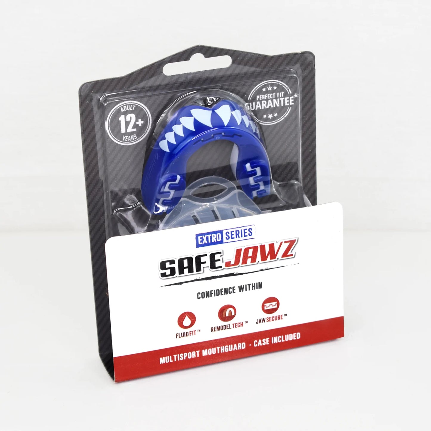 SAFEJAWZ Extro Series Shark Self Fit Mouthguards - Blue