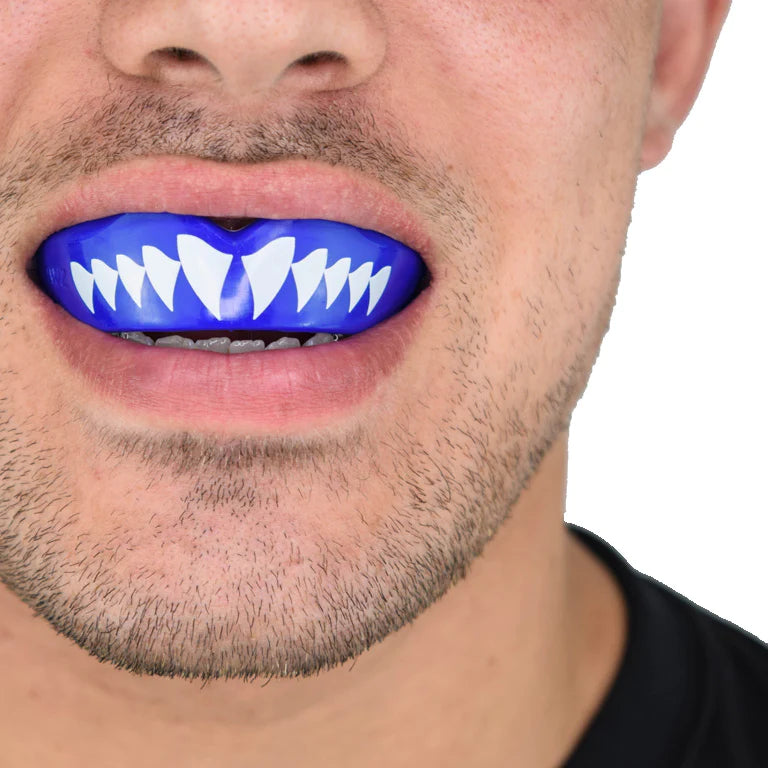 SAFEJAWZ Extro Series Shark Self Fit Mouthguards - Blue