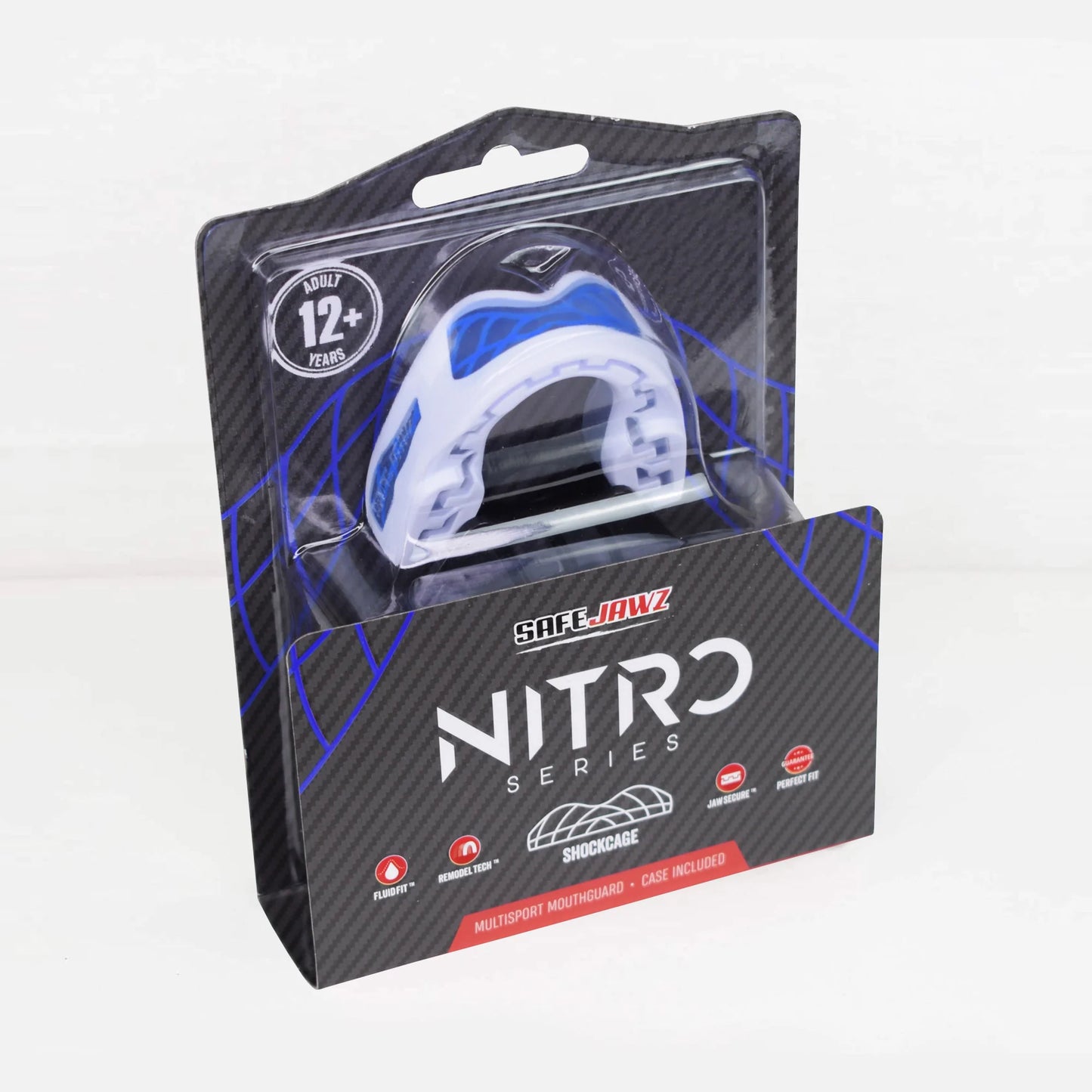 SAFEJAWZ Nitro Series Self Fit Mouthguards - White
