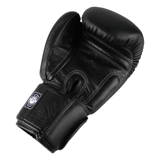 Twins BGVL3 Leather Boxing Gloves - Black