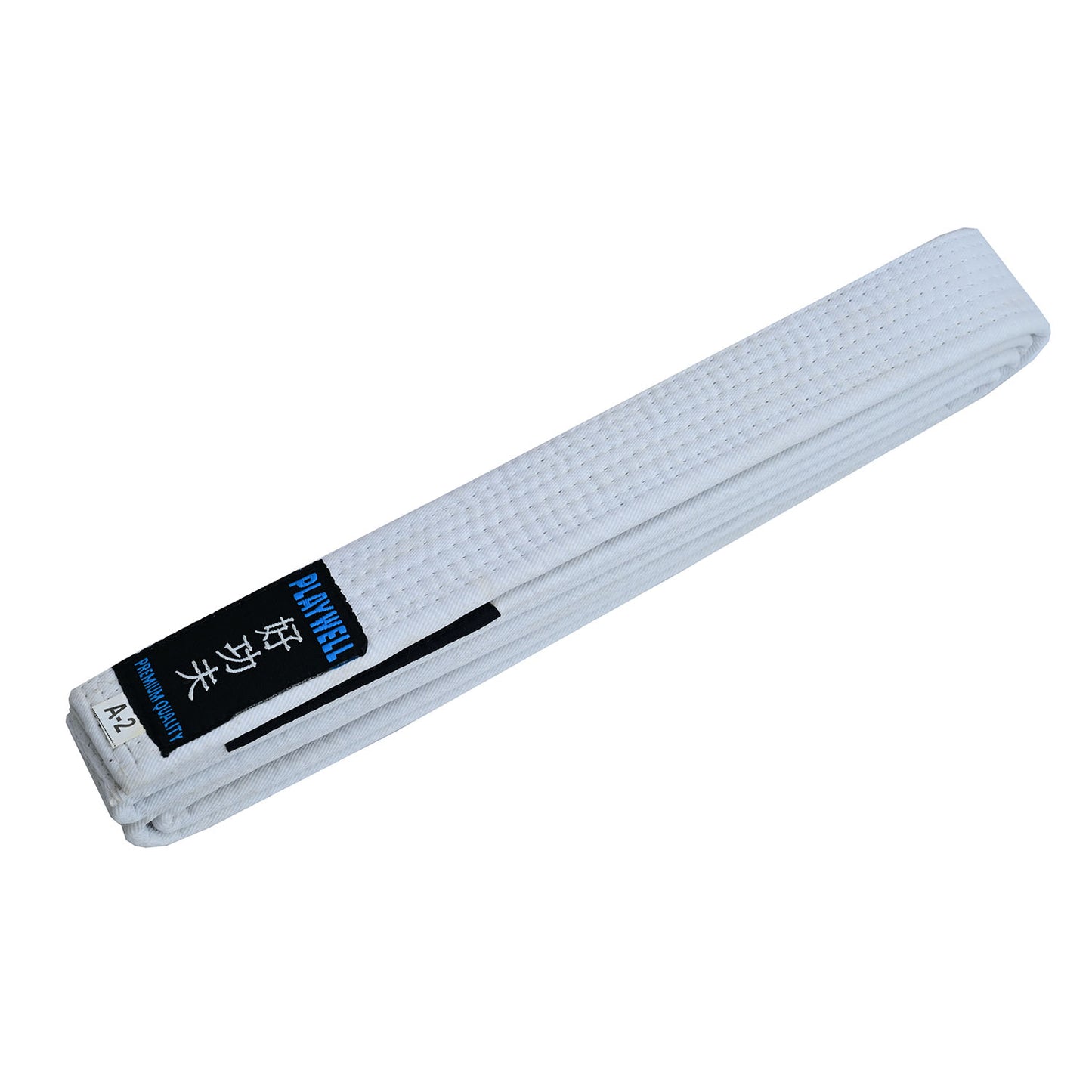 Playwell Kids  BJJ Pro Deluxe  Ju Jitsu Belt - White