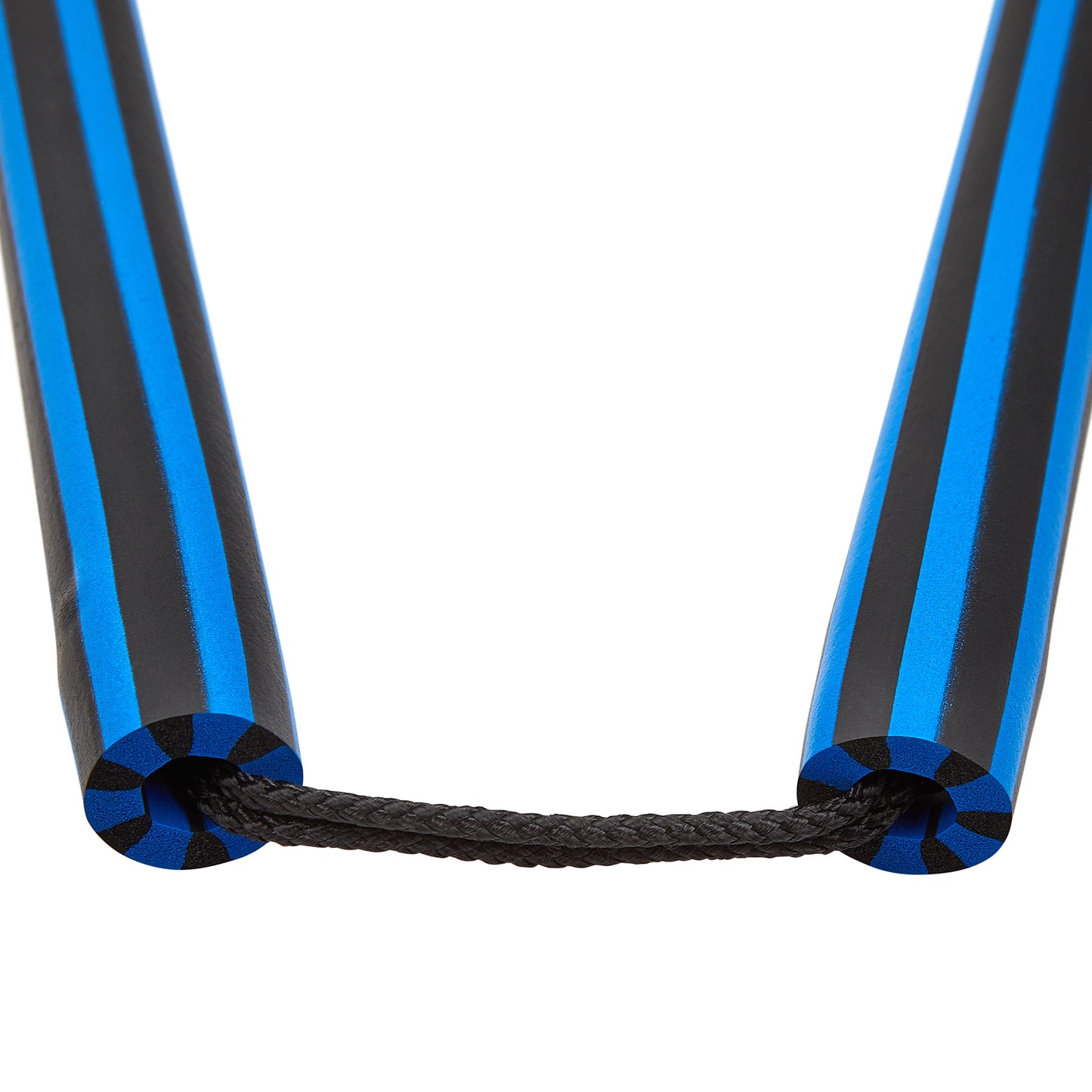 NR-003: Foam Nunchaku with Cord Blue/ Black stripes