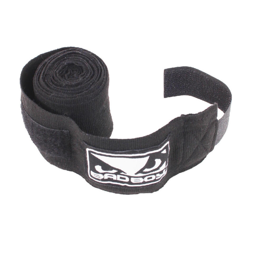 Bad Boy Stretch Cotton Boxing Hand Wraps 3m - Black