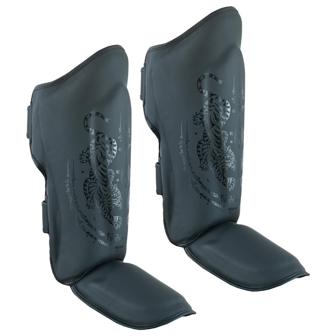 Twin Tigers MMA Sparring Headguard, Gloves & Shin Pads - Black