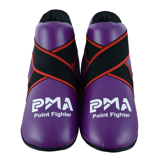 Semi Contact Point Sparring Boots - Purple