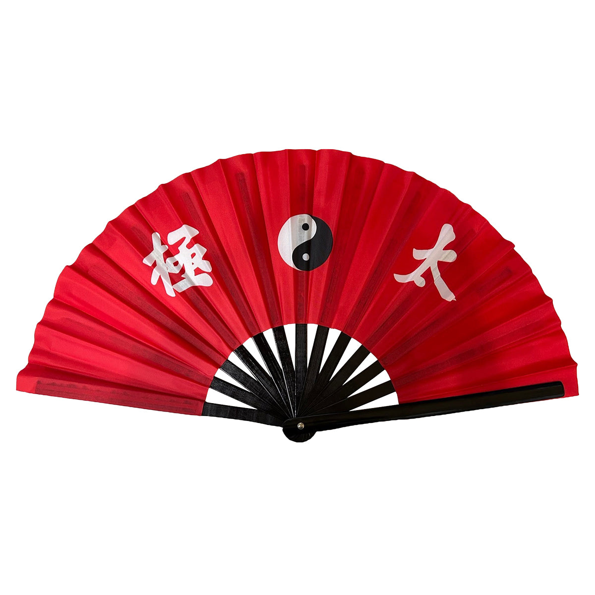 Tai Chi "Yin Yang" Bamboo Fans - Red  - PRE ORDER