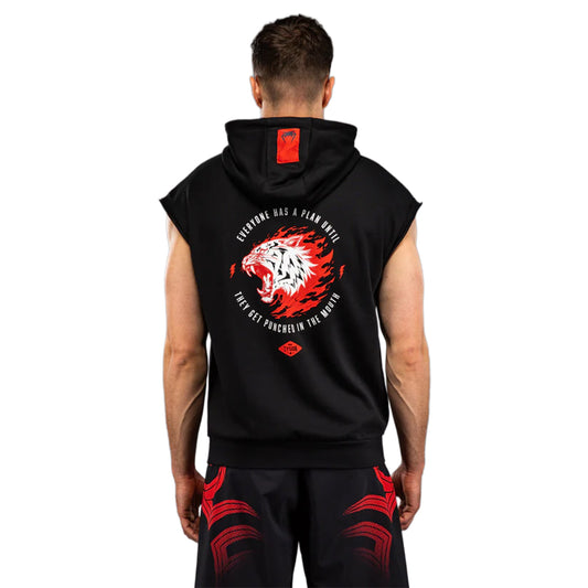 Venum x Mike Tyson Tiger Sleeveless Hoody - Deep Black