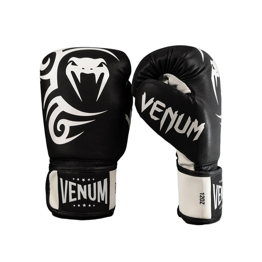 Venum Mike Tyson Replica Boxing Gloves - Deep Black/Optical Whit