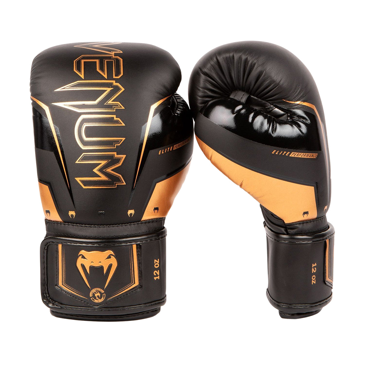 Venum Elite Evo Boxing Gloves - Black/Gold
