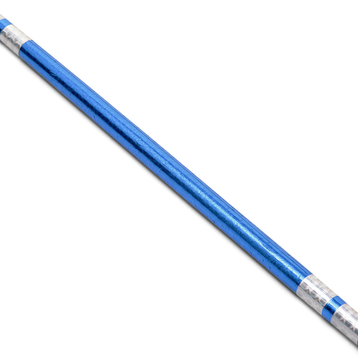 Chrome Competition Silver/Blue Lotus Wood Bo Staff - 60" Inches