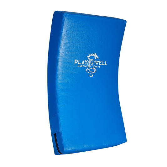 Deluxe Vinyl  Blue Curved Shield - Large