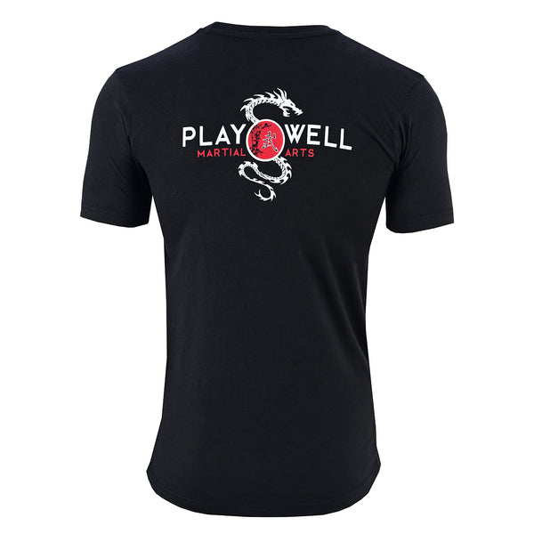 Playwell Cotton Dragon T Shirt   - Black - FREE OVER £150