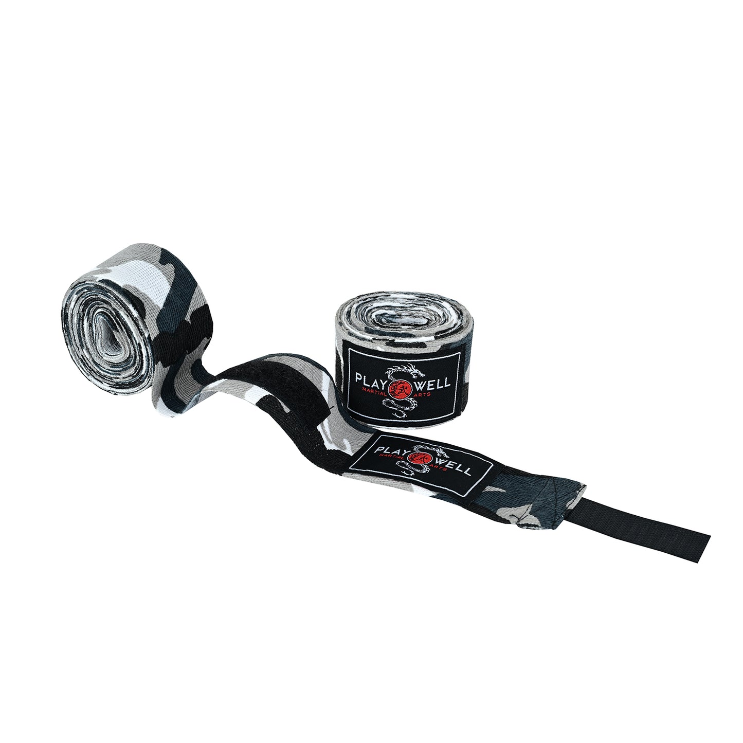 Boxing Elasticated Cotton Grey Camo Hand Wraps  - 4M