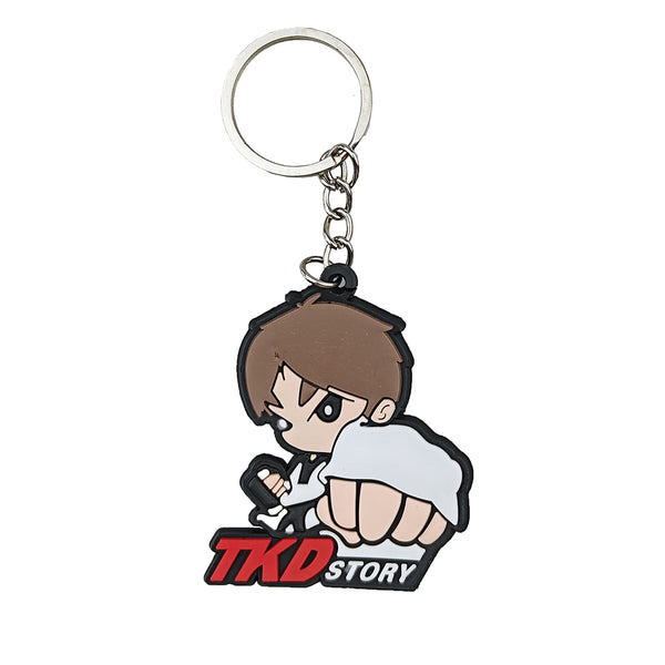 Childrens Taekwondo Rubber Key Chain ( H561 )