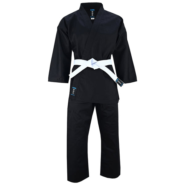 Kids Karate Cotton Suit - Black 8.5oz
