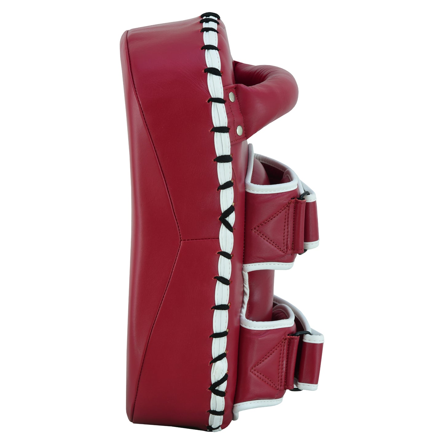 Playwell Elite " Maroon Series " Leather Curved Thai Pad - PAIR
