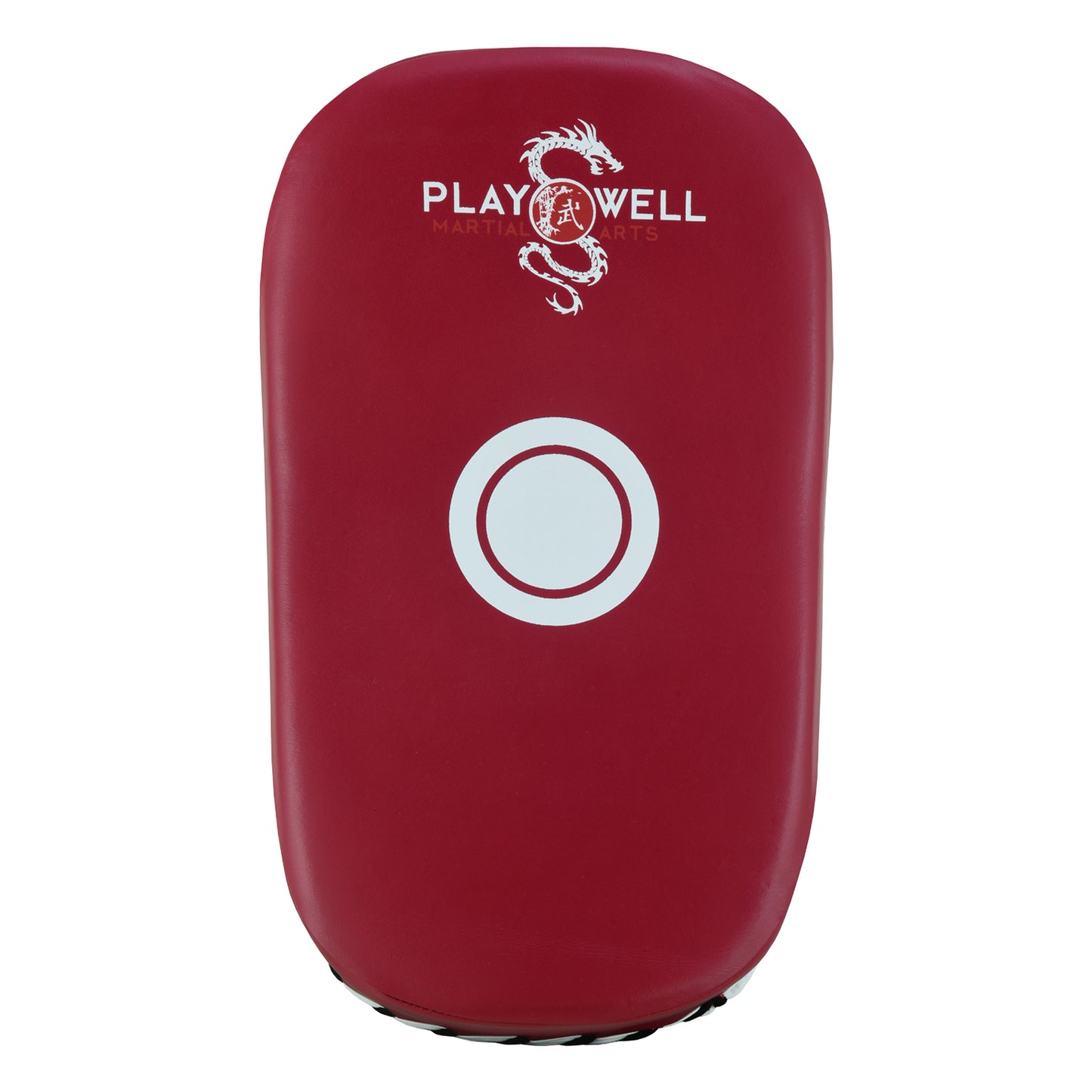 Playwell Elite " Maroon Series " Leather Curved Thai Pad - PAIR