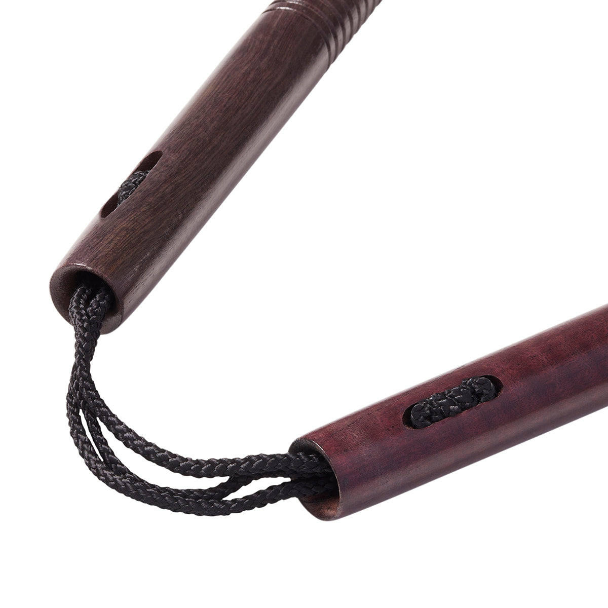 Deluxe Purple Heart Wooden Nunchucks With Cord