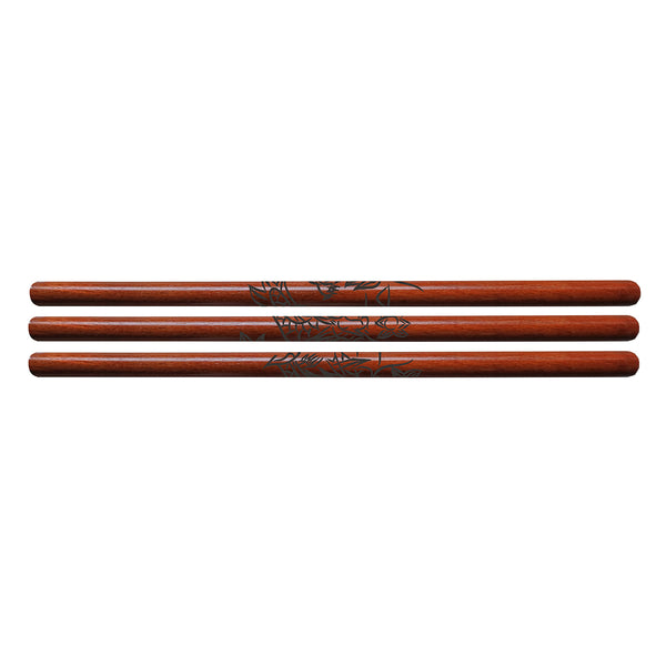 Deluxe Escrima Stick Red Oak With Carved Dragon