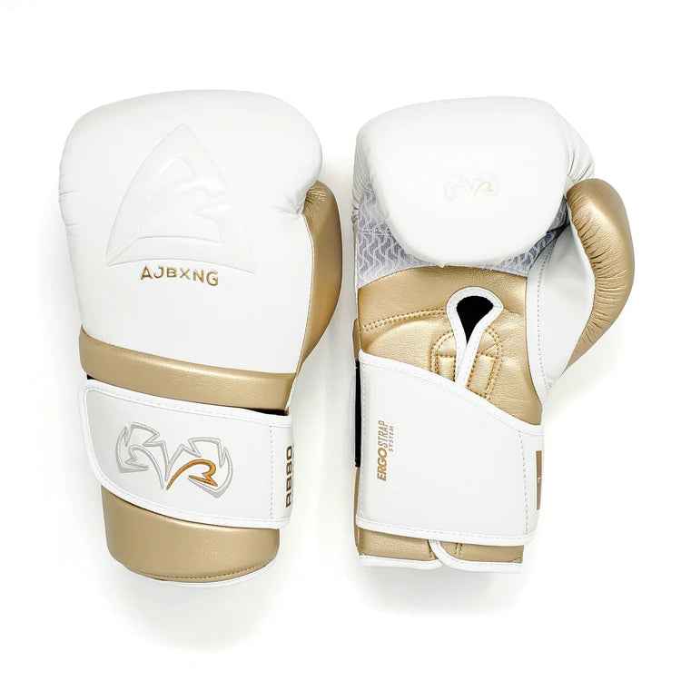 Rival RB80 Anthony Joshua Boxing Impulse Bag Gloves - White