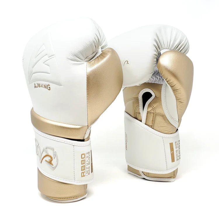 Rival RB80 Anthony Joshua Boxing Impulse Bag Gloves - White