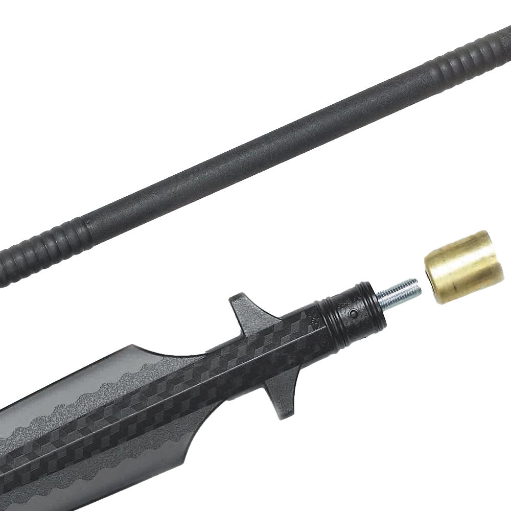 Black Polypropylene Full Contact Long Pole Spear Stick - S010